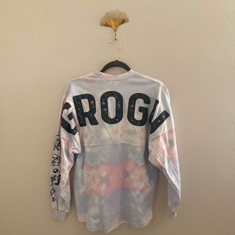 Disney Grogu Women's Pastel Tie-Dye Sweatshirt - Picture 6 of 7